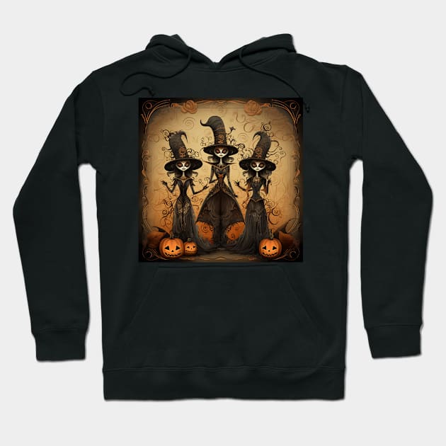 Happy halloween witches Hoodie by NumberOneEverything